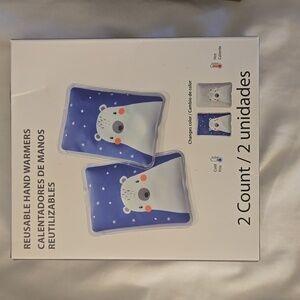 Reusable Polar Bear Hand Warmers - Blue - 2 Count